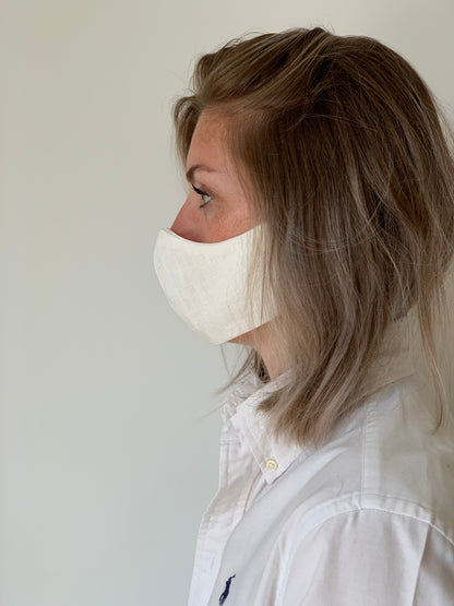 Atelier Lout | face mask linen white