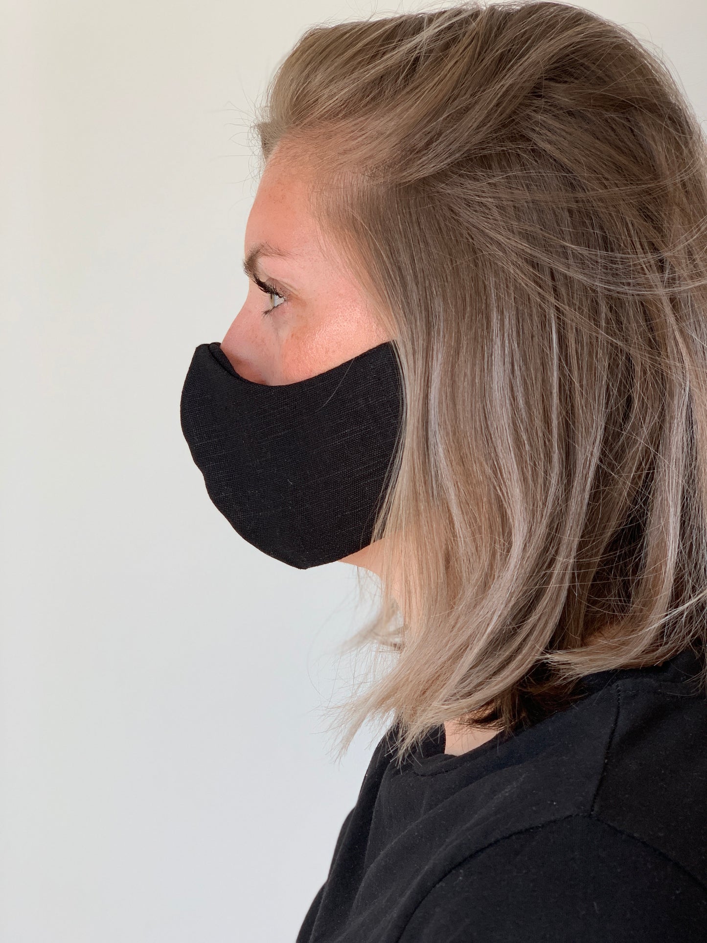 Atelier Lout | face mask linen black